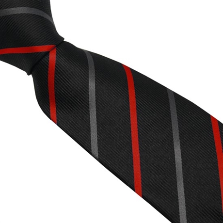 Woven silk tie, stripe